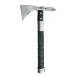 SOG Voodoo Hawk Mini: Small But Mighty Tactical Power The SOG Voodoo Hawk Mini Tomahawk is proof that big power can come in a compact package. Whether you're an outdoor adventurer, a survivalist, or just need a reliable tool by your side, this mini tomahawk is designed to deliver exceptional versatility and performance in any situation. Why the Voodoo Hawk Mini? Rugged Durability: Crafted from high-quality stainless steel with a black oxide finish, this tomahawk is built to withstand the toughest conditions while resisting corrosion. Compact & Portable: At just 12.5 inches long and lightweight, the Voodoo Hawk Mini is easy to carry on hikes, camping trips, or as part of your emergency kit. Multi-Purpose Design: The 2-inch cutting edge, spike, and hammerhead make this tomahawk a versatile tool for chopping, prying, breaking, or breaching. Comfortable Grip: Its glass-reinforced nylon handle ensures a secure grip, even during heavy use or in wet conditions. Perfect for Any Adventure Whether you're splitting kindling, clearing brush, or honing your throwing skills, the SOG Voodoo Hawk Mini combines tactical utility with unbeatable convenience. Built for Life’s Challenges Backed by SOG’s commitment to quality and durability, the Voodoo Hawk Mini is more than a tool—it’s a reliable companion you can count on when it matters most. SOG Voodoo Hawk Mini Tomahawk