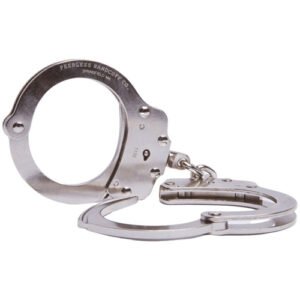 CHAIN LINK HANDCUFF - NICKEL FINISH