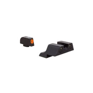 HD XR NIGHT SIGHTS - GLOCK STANDARD FRAMES, FRONT ORANGE OUTLINE/GREEN TRITIUM, REAR BLACK OUTLINE/GREEN TRITIUM