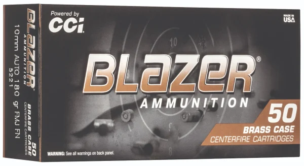 CCI Blazer Brass 10mm 180GR FMJFN