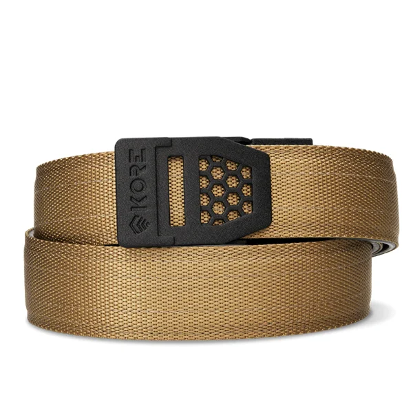 KORE ESSENTIALS TACTICAL NYLON GUN BELT 1.5" X6 BLACK BUCKLE