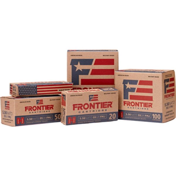 FRONTIER AMMUNITION - 5.56 NATO, FMJ, 55 GR, 3240 FPS, 20/BX