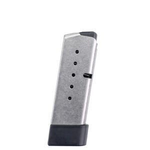 KAHR KS620 FACTORY MAGAZINE WITH GRIP EXTENSION - 40 S&W, 6 ROUNDS, STAINLESS STEEL