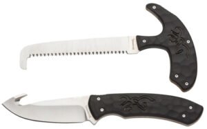 PRIMAL COMBO 2 PIECE - BLACK, GUTHOOK / SKINNER BLADE AND SAW
