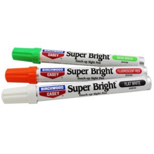 SUPER BRIGHT PENS - NEON GREEN, FLUORESCENT RED, FLAT WHITE