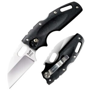 TUFF LITE PLAIN EDGE - DROP POINT, BLACK