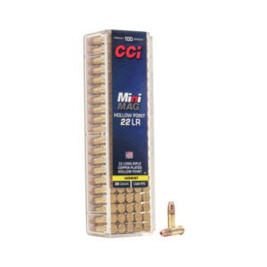 MINI MAG AMMUNITION - 22 LR, HP, 36 GR, 1260 FPS, 100/BX