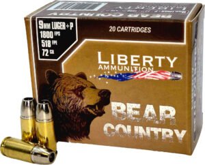 LIB 9MM+P 72GR BEAR CNTRY 20RD