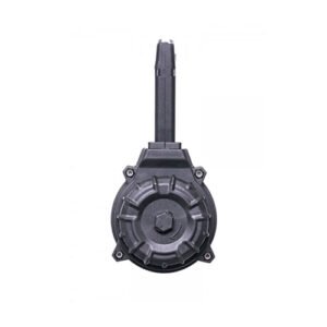 GLOCK 17/19 MAGAZINE - 9MM (50) RD DRUM , BLACK POLYMER