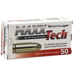 MAXXTech 9mm Luger 115 Grain FMJ