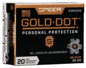 SPR 25AP 35GR GOLD HP 20RD