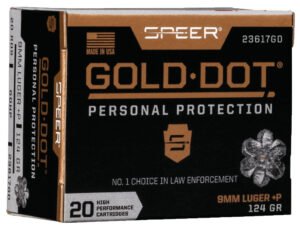 SPR 9MM+P 124GR GOLD HP 20RD