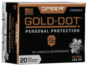 SPR 40SW 180GR GOLD HP 20RD