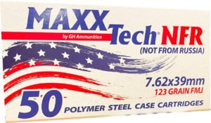MAX 7.62X39 123GR NFR FMJ 50RD