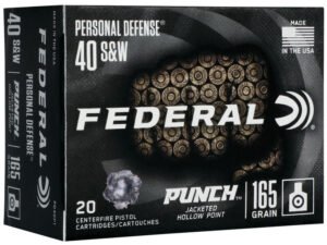 FDR 40SW 165GR PUNCH JHP 20RD