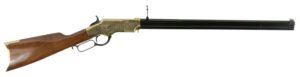 Taylors & Company 550296 1860 Brass Engraved 44-40 Win 13+1 24.25" Blued Octagon Barrel, Brass Engraved/ Brass Receiver, Walnut/ Synthetic Stock, Right Hand