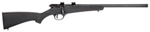 Savage Arms 13834 Rascal FLV-SR Youth 22 LR 1rd 16.12" Matte Blued Heavy Barrel, Matte Blued Carbon Steel Receiver, Black Synthetic Stock, Right Hand