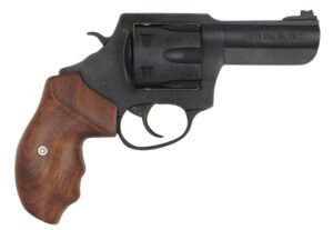 Charter Arms 63546 Professional  357 Mag 6 Shot, 3" Black Nitride Steel Barrel, Cylinder & Frame w/Walnut Finger Grooved Grip