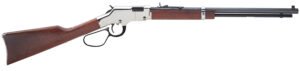 Henry H004SL Golden Boy Silver Large Loop Full Size 22 S/L/LR 20" Blued Octagon Barrel, Nickel-Plated Steel Drilled & Tapped Receiver, American Walnut Fixed Stock, Right Hand
