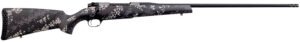 Weatherby MBT20N65CMR4B Mark V Backcountry 2.0 Ti 6.5 Creedmoor 4+1 22" Barrel, Graphite Black Cerakote Metal Finish, Black with Gray/White Sponge Accents Peak 44 Blacktooth Carbon Fiber Stock
