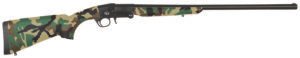 Charles Daly 930335 101 Compact 20 Gauge Break Open 3" 1rd 26" Black Steel Single Shot Barrel & Receiver, Fixed Woodland Camo Synthetic Stock, Beretta/Benelli Mobil Choke System