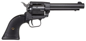 Heritage Mfg SRR22BS4PG Rough Rider 22 LR 6 Shot, 4.75" Black Satin Steel Barrel, Frame & Cylinder, Black Polymer Grip, Manual Thumb Safety, Exposed Hammer