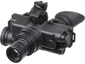 AGM Global Vision 12W7P122153211 Wolf-7 PRO NL1 Night Vision Goggles Black 1x 27mm, Generation 2+ Level 1, 45-54 lp/mm Resolution, Green Filter