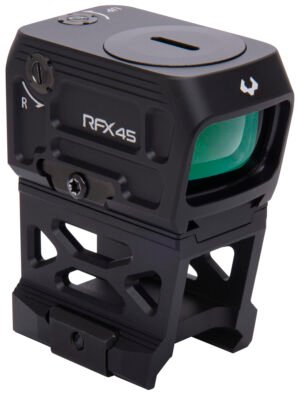 Viridian 9810052 RFX45 Pro Black Anodized 1 x 24 mm x 15.5 mm 5 MOA Green Dot ACRO/RMR/Glock MOS/Picatinny Mounts