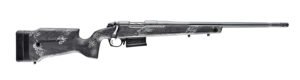 Bergara Rifles B14S754 B-14 Crest 22-250 Rem 5+1 20" Sniper Gray Cerakote #5 Contour Threaded Barrel, Sniper Gray Cerakote Steel Receiver, Black & Gray Sponge Fixed Carbon Fiber Stock
