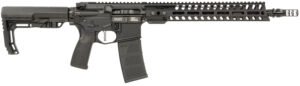 Patriot Ordnance Factory 02045 Minuteman 5.56x45mm NATO 30+1 13.75" Black Steel Threaded Barrel, Black Anodized Aluminum Receiver, 13" Renegade Rail Handguard