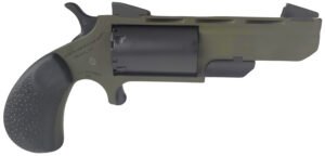 North American Arms NAATGHCB Green Huntsman Conversion 22 LR/22 Mag 5rd 2" Heavy Vent Rib Barrel, OD Green Cerakote Steel Frame, Matte Black Cylinder, Black Cobblestone Rubber Grip