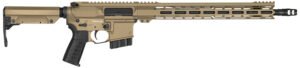 CMMG 28A670CCT Resolute MK4 22 ARC Black Nitride Threaded Barrel, Coyote Tan Cerakote Picatinny Rail Aluminum Receiver, M-LOK Handguard, Black Synthetic CMMG 6 Position RipStock, Black Polymer Grip