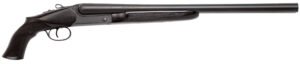 Charles Daly 930385 500 12 Gauge Break Open 2 20" Black Side By Side Barrel, Black Receiver, Black Wood Stock, Includes Pistol Grip