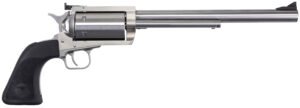 Magnum Research BFR30306 BFR Extra Large 30-30 Win 6 Shot 10" Brushed Stainless Steel Barrel & Cylinder, Stainless Steel Frame, Black Hogue Rubber Grip, Exposed Hammer