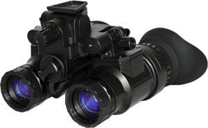 ATN NVGOPS3142G PS31-2 Night Vision Goggles Matte Black 1x18mm, Generation 2+ Green Phosphor, 58-60 Ip/mm Resolution