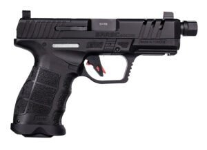 SAR USA SAR9CSOCOMBL SAR9 C  Compact Frame 9mm Luger 21+1 4" Black Steel Barrel, Black Steel Optic Ready/Ported/Serrated Slide, Black Polymer Frame w/Picatinny Rail, Interchangeable Backstrap Grip