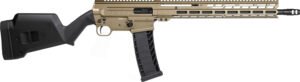 CMMG 94AC80FCT Dissent BR4 *CA Compliant 9mm Luger 10+1 16.10" Black Nitride Threaded Barrel, Coyote Tan Cerakote Picatinny Rail Aluminum Receiver, Magpul SGA Black Polymer Stock