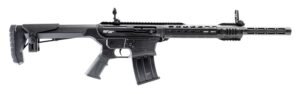 Gforce Arms GF251220 GF25  12 Gauge Semi-Auto 3" 5+1 20" Black Cerakote Spiral Threaded Barrel, Black Cerakote Picatinny Rail Aluminum Receiver, Black Adjustable Synthetic Stock  w/Black Rubber Grip