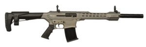 Gforce Arms GF251220TG GF25  12 Gauge Semi-Auto 3" 5+1 20" Tungsten Cerakote Threaded Barrel, Tungsten Cerakote Receiver, Black Synthetic Stock