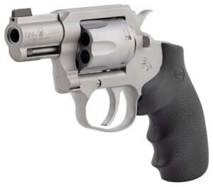 Colt Mfg KCOBRASM2BBS King Cobra Small 357 Mag 6 Shot 2" Matte Stainless Steel Barrel, Cylinder Frame, Black Hogue Overmolded Grips, Exposed Hammer