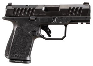 Rost Martin RM1SBLKOSP RM1C  Sub-Compact Frame 9mm Luger 15+1 3.60" Black Match Grade Barrel, Black Tenifer Optic Ready/Serrated Steel Slide, Black Polymer Frame w/Picatinny Rail, Textured Grip