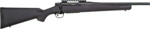 Mossberg 28230 Patriot Carbine 6.5 Creedmoor 5+1 18" Matte Blued Threaded Bull Barrel, Matte Blued Picatinny Rail Receiver, Black Fixed Synthetic Stock