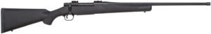 Mossberg 28248 Patriot Full Size 7mm PRC 3+1 24" Matte Blued Fluted Threaded Barrel, Drilled & Tapped Matte Blued Stainless Steel Receiver, Black Fixed Synthetic Stock