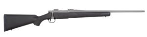 Mossberg 28260 Patriot Full Size 350 Legend 4+1 22" Stainless Cerakote Fluted Barrel, Drilled & Tapped Stainless Cerakote Stainless Steel Receiver, Black Fixed Synthetic Stock