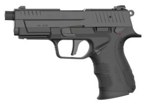 Retay USA RXP22BLK13TH RXP 22 LR 13+1 4" Black Threaded Barrel, Black Cerakote RMR/RMSc Optic Ready/Serrated Slide & Polymer Frame w/Accessory Rail, Textured Grip