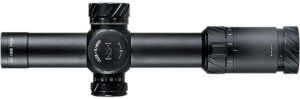 Meprolight USA 901245701 MVO Matte Black Anodized 1-8x28mm 34mm Tube, Illuminated M1 MRAD Etched Green/Red Reticle