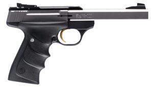 Browning 051409490 Buck Mark Standard *CA Compliant 22 LR 10+1 5.50" Slab Side Barrel, Stainless Serrated SS Slide, Matte Black Aluminum Frame, Finger Grooved Black Ultragrip RX Grip
