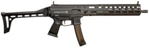 Grand Power 810091157978 Stribog SP9A3 9mm Luger 30+1 16" Black Picatinny Rail, Black Polymer Grip