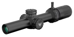 Swampfox Optics ARH18241GB Arrowhead Black 1-8x24mm 30mm Tube Guerrilla Dot BDC Green Reticle