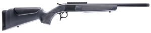 CVA CR4436 Scout  6.5 Creedmoor 1rd 20" Blued Threaded Barrel, Blued Picatinny Rail Receiver, Stealth Gray Fixed Synthetic Stock